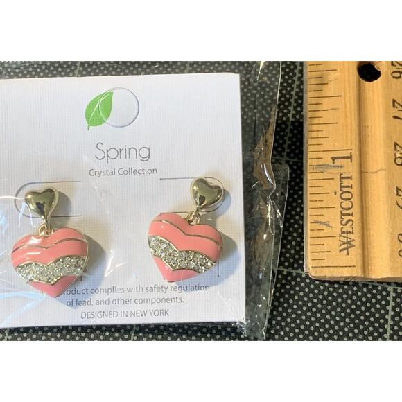 Pierced Earrings Mixed Styles Crystals Rhinestones Enameled Lot Of 6 New - Picture 13 of 14